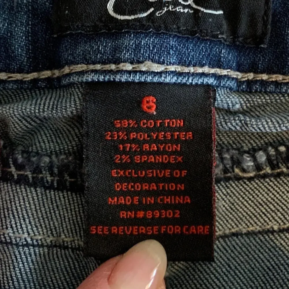 Earl‎ long shorts size 6 blue dark Wash denim  jean shorts